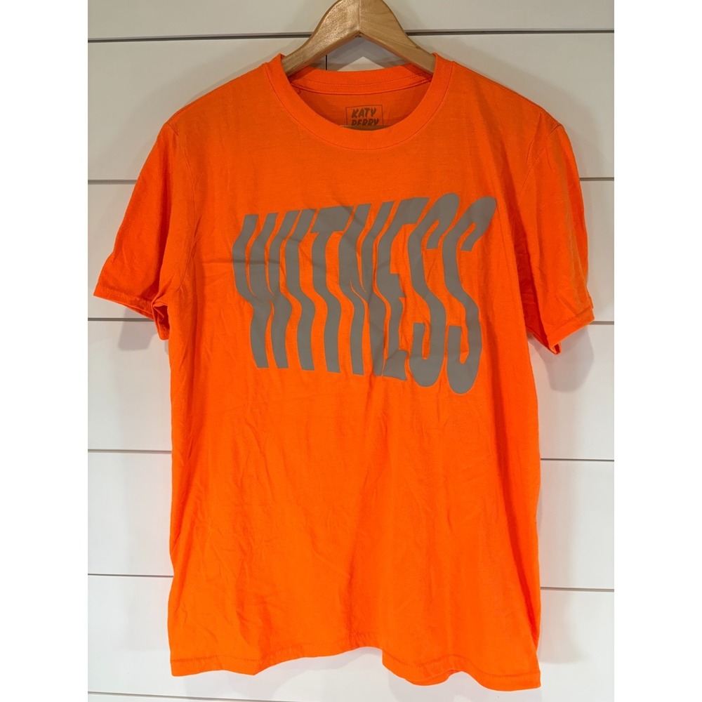 Men's Women's Katy Perry Orange Tour Merch Witness‎ T-shirt Size Large L